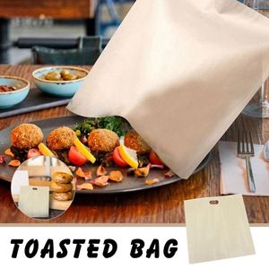 Baking Tools XD-12Pcs Reusable Toaster Bag Non-Stick Bread Sandwich Bags Toast Microwave Heating Pastry