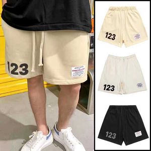 Men's Shorts RRR123 Mens and Womens Sports Pants Capris Shorts Basic Letter Printing J240407