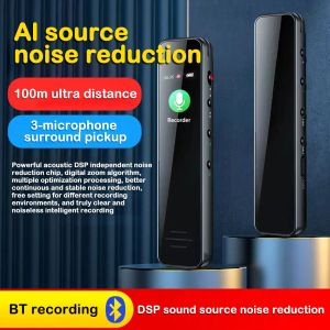 Pads Bluetooth CHAMADA RECORDENTE DE VOZ ATIVADO ESPIA 16G 32 GB RUDE REDUNCE LONGO DICTAPHONE DE STANDBOPO MP3 Player +Loudspeaker