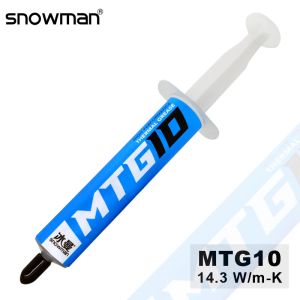 Myse Snowman Paste termiczna 14,3 W/ PC PROCESOR PREZYKA CPU chłodnica tłuszczów termicznych Fan chłodzenia VGA GPU Związek LED Gipsink