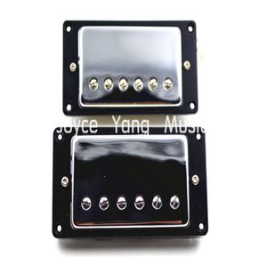 1 set 2pcs chrome çift bobin humbucker pikaplar lp için lp elektro gitar pikapları7270810