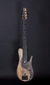 超珍しいFOD Buckeye Burl Yin Yang Imperial 6 Elite Electric Bass Guitar Neck Thrugh Body Ash Body Maple Neck Black Hardware4844157