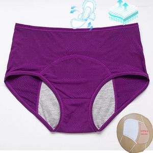 Kadın Panties Menstrual Briefs Kadınlar Plus sizeleak geçirmez elastichigh-waist seksi fizyolojik iç çamaşırları kadın iç çamaşırları kadın iç çamaşırı