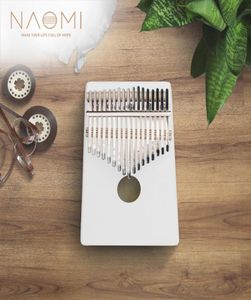 Naomi 17 Tasto Tasto White Color Thumb Kalimba Finger Piano Traditional Musical Strument6269506