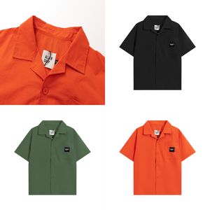 Erkek Girmiş Gömlek Tasarımcı Gömlek Düğmesi Gömlekler Hawaii Rahat Gömlek İnce Fit Kısa Kollu Elbise Hawaiian T-Shirt