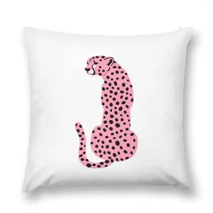 Poduszka różowa geparda/lamparta okładki na sofy siedzące