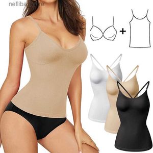 Waist Tummy Shaper Camisole Shapewear Tops for Women Tummy Control Tank Shaping Seamless Body Shaper Slimming Cami Waist Vest Corsets L2447