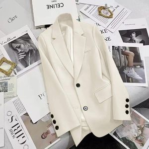 Женские костюмы Женщины Blazer 2024 Fashion Corean Spring осень осень с длинным рукавом элегантные пиджаки леди офисные куртки