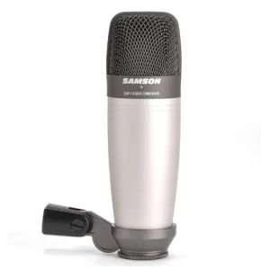 Microfones Original Samson C01 Microfone de condensador para gravar os vocais Instrumentos acústicos e tambor sem pacote de casos