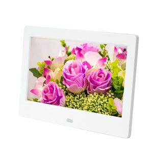 7inch HD LED Digital Po Frame Desktop Álbum eletrônico Suporte USBMMCSDMS Card 800480 Smart Picture 240401