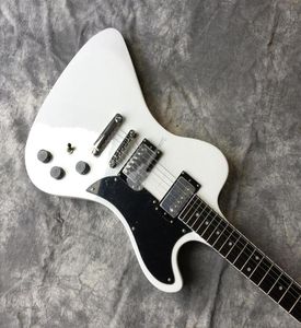 RD Style White Explorer Electric Guitar Flying Fhole Headstock Schaller Tuners Block Inlay Chrome Hardware6518887