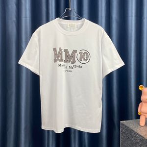 Summer MM6 Maisons koszule mężczyzn designer T Shirt czyste bawełniane koszulki T -koszule Margielas Białe czarne pary swobodne pary krótkie rękawy Wygodne dla mężczyzn i kobiet