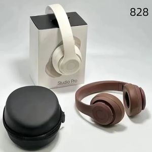 6t New Studio Pro Беспроводные наушники Stereo Bluetooth складной спортивной гарнитуры беспроводной микрофон Hi-Fi Heavy Bass Наушники TF Music Player с сумкой 828DD