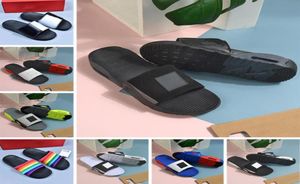 Cool Summer 90s mens womens slippers fashion slides triple black white grey outdoor flat flip flops beach el platform sandals 37482407