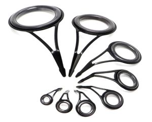 Unterhaltungssportstangen 8pcs 8 Größe Fischereistruhe Tipp Top Ring Circle Pole Reparatur Kit Set Fischerei2739581