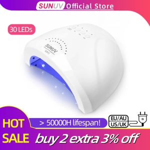 Klänningar sunuv sunone 48w professionell nagellampa led manikyr uv lamp nagel torktumlare för uv gel led gel nagel hine infraröd sensor