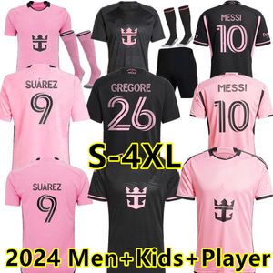 Messis Suarez Inter Miami CF 2023 2024 Maglie da calcio Matuidi Fray Campana Yedlin MLS 23 24 25 Men Damiglia per bambini Shirt Player Versione Jersey Uniform S-4xl