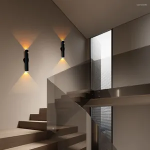 Lâmpadas de parede Luzes de lâmpada LED minimalista modernas para o quarto de cabeceira da sala de estar da sala de estar para sofá -lobby tv