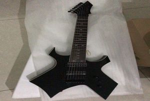 Bütün özel yüksek kaliteli 7 dizeler bcri şekilli elektro gitar siyah bir kilitleme ipi gitar 1801068179107