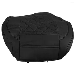 Araba koltuğu, evrensel nefes alabilen tek sandalye kapağı mat pedi yastığı koruyun tam surround siyah pu deri