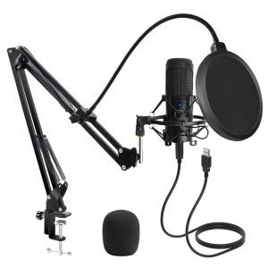 Óculos Microfone Microfone USB Microfone de gravação D80 Com Stand e Ring Light para PC Karaoke Streaming Podcasting para YouTube