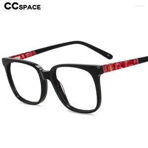 Solglasögonramar 55557 Vintage Square Acetat Glasögon Kvinnor Mens Högkvalitativa Optiskt recept Myopia Eyewear