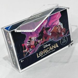 Aquauncle Premium Acryl -Messkoffer für Lorcana Booster Box mit magnetischem Schließen