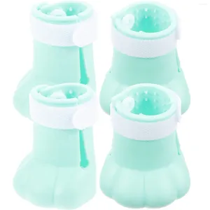 Cat Costumes 4 Pcs Silicone Foot Cover Nail Claw Covers Pet Footwear Shoes Silica Gel Boots