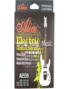 Alice AE530LSLXL Electric Guitar Strings Plated Steel Hexagonal Core Nickel Alloy Wound Goldplated Ballend Strings7236795