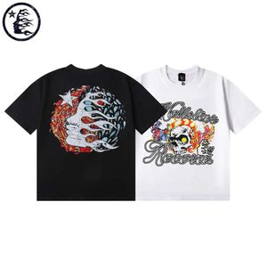 Hellstar 디자이너 Mens T 셔츠 디자이너 여성 옷 2024 새로운 인쇄 공정 크기 M L XL 2XL 3XL