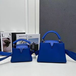 Bolsas de maçaneta superior Lousis Vouton Capucinas Mini bolsa de designer feminino Bolsa de ombro crossbod