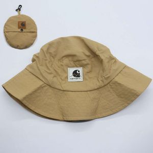 Outdoor Fisherman Work Clothes, Leather Label, Wide Brim Children's Basin Hat, Student Leisure Versatile Sun Protection Hat Trend