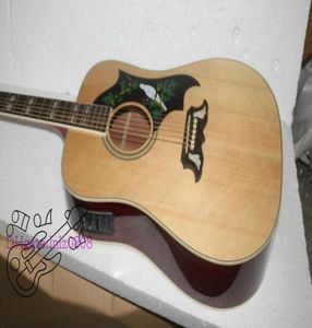 Ny ankomst Natural Acoustic Electric Guitar High Quality Cheap 1216340