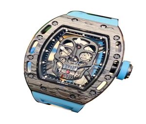 Men039s watch carbon fiber shell imported mechanical movement accurate travel time oak tape folding buckle 43mm3244304