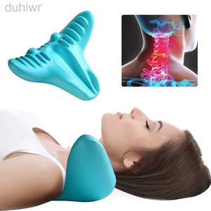 Full Body Massager Neck Massage Pillow Portable Cervical Spine Massager Acupressure Neck Pillow for Neck Shoulder Chiropractic Relaxe Pain Relief 240407