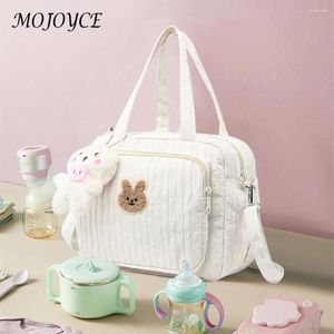 Totes Nappy Maternity Packs With Pendant Diaper Maternal Bag Portable Cutoon Cartoon Multi-Function Large Capacity Nylon Mom Travel Tote