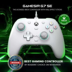 Spelkontroller Joysticks Gamesir G7 SE Xbox Controller Wired Game Board lämplig för X Series S One With Hall Effect Joystick och Trigger Q240407