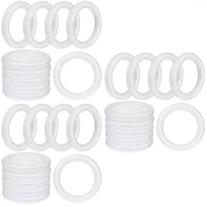 Dekorativa blommor 30 datorer Craft Foam Wreath Rings Circular Round målning Material DIY Tillbehör