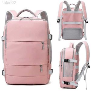 Multi-function Bags Large capacity waterproof and anti-theft leisure day bag with luggage strap USB charging port backpack yq240407