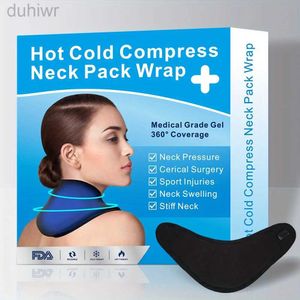 Helkroppsmassager Återanvändbar gelispack för nacke axlar Neck Ice Pack Wrap Cold Compress Therapy för smärtlindring Cervical Surgery Recovery Pack 240407