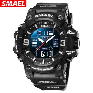 8049 zegarek elektroniczny sportowy sportowy Waterproof wielofunkcyjny duży zegarek elektroniczny