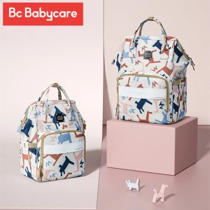 Gravestones BC Babycare Waterproof Diaper Bag Stor kapacitet Organiser Mommy Ryggsäck Fashion Outdoor Travel Isolated barnvagn Nappy Bag