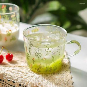 Bicchieri da vino tazze da tè in bicchiere con tazza di tazza di caffè in scala