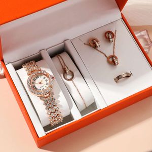 A09296 Women's Watch Titanium Steel smycken Set Commemorative Festival Gift Present Best Choice