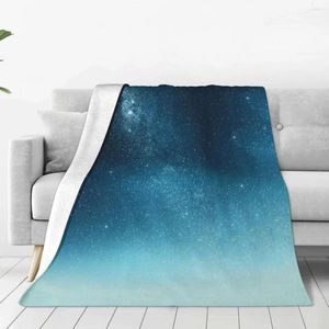 Coperte Galactic Starry Sky Maristica Flanella Broto Coperta per divano leggero caldo