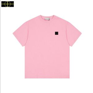 Giacca in pietra 2023 T-shirt maschile maschile da uomo Lettera femminile da donna ricamo a maniche corte per maniche cortes