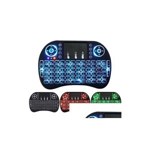 Teclados RII Mini i8 Teclado Backlight para Android TV Box Control Remote Remote 2.4g sem fio com touch pad smart pc mq20 entrega de gota co -othkt