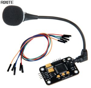 Mikrofoner Hållbar kontroll Voice Recognition Module Universal Black Voice Jumper Cable med högkänslighet Mikrofonverktyg för Arduino