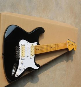 Keep a stock good style ST electric guitar black body white plate double single double pickup guitar neck2298495