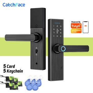 Lock Low Price High Quality Tuya Smart APP WIFI Fingerprint Door Lock IC Card Digital Code Electronic Reader Home Security Mortise